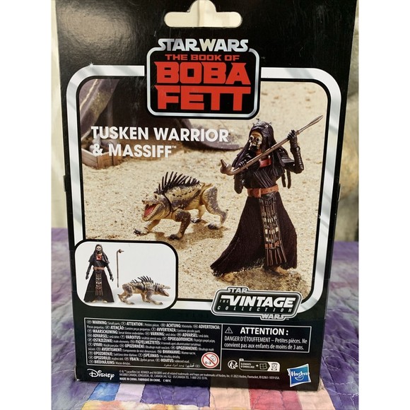 NIB Star Wars The Vintage Collection Tusken Warrior & Massiff two pack Exclusive - Picture 2 of 6
